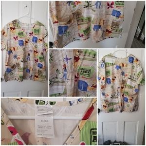 Winnie the pooh scrub top